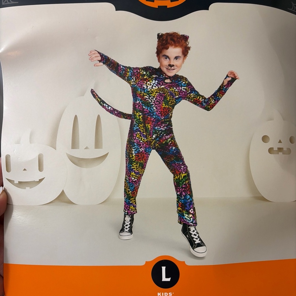 Hyde & EEK! New kids wild cat 2 pieces Halloween costume size L (10-12)